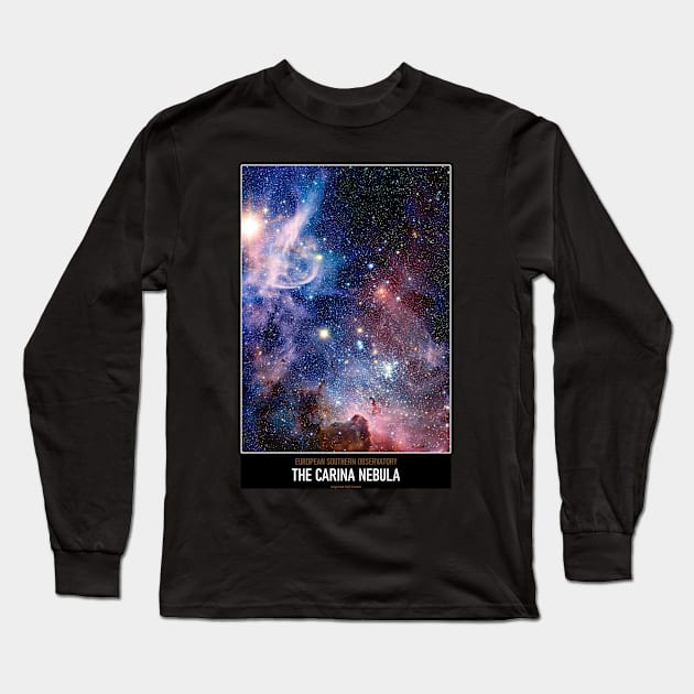High Resolution Astronomy The Carina Nebula Long Sleeve T-Shirt by tiokvadrat